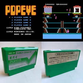 Popeye pre-owned Nintendo Famicom NES Tested
