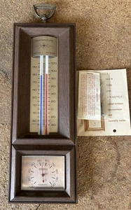 Vintage Springfield 312 Indoor Outdoor Thermometers & Humidity Meter - Picture 1 of 10