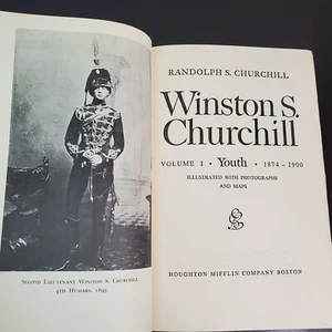 Youth: Volume 1 - 1874 - 1900 Winston Churchill Houghton Mifflin Company - Foto 1 di 10
