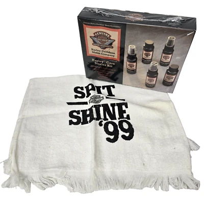 Kit de arranque Harley Davidson Care toalla 94671-99 limpiador de ruedas lavado brillo más. Foto 1 de 4