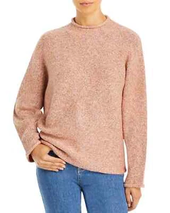 /LX020/ T Tahari Mock Neck Sweater Cinnamon Sz L - Picture 1 of 2