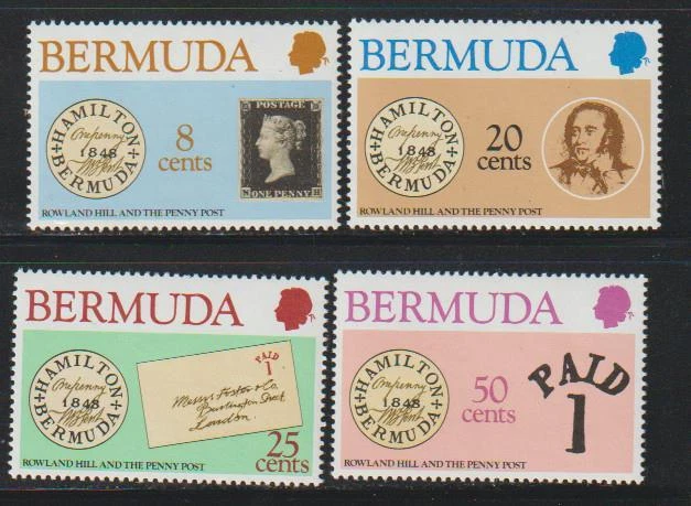 BERMUDA STAMPS 1979 DEATH ANNIV SIR ROWLAND HILL  MNH - MISC24-341 - Image 1 of 1