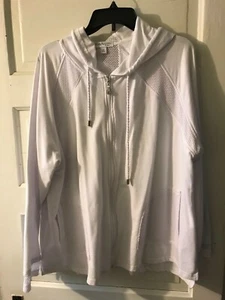 Kim Rogers Woman Hooded zip front jacket size 2X EUC - Picture 1 of 5