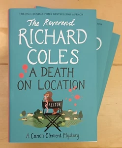 SIGNED A Death on Location by Reverend Richard Coles. New, 1st edition. FREE P+P - Picture 1 of 4