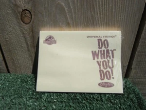 Vintage Jurassic Park Universal Studios Do What You Do Extinction Post-Its RARE - Picture 1 of 3