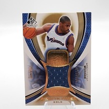 2005-06 SP Game Used Edition Authentic Fabrics Gold Antawn Jamison #AF-AN /100