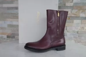 Santoni Women's Boots Size 37 Stiefeletten 53445 Bordeaux New Former RRP 460 € - Picture 1 of 7