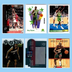 Lot of 6 Gary Payton Basketball Cards Sonics Bucks Lakers Celtics Heat HOF - Picture 1 of 2