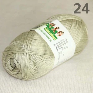 1ball×50g Soft Natural Smooth Bamboo Cotton hand Knitting Yarn 924 Sage Green - Picture 1 of 24