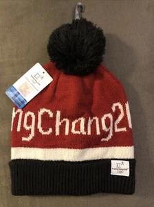 PyeongChang 2018 Olympische Winterspiele rot Beanie Mütze neu mit Etikett! - Bild 1 von 5