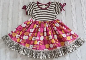 WILDFLOWERS Clothing Girl's Criss Cross Apple Sauce Back To School Dress, Size 4 - Picture 1 of 7