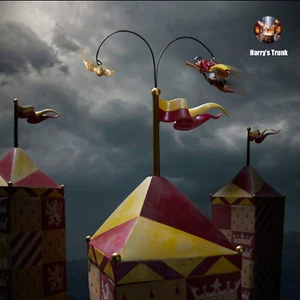 Harry Potter Village Department 56 Chasing the Snitch Animated Figure - Retired - Picture 1 of 10