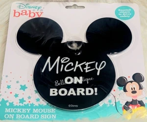 Disney Mickey Mouse baby on board sign new suction window gift - Picture 1 of 1