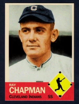 Ray Chapman '20 Cleveland Indians, asesinado por lanzamiento, diamante MC #22 / casi nuevo+ estado Foto 1 de 2