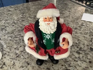 Santa  Paper Mache ?10.5” Ceramic - Picture 1 of 6