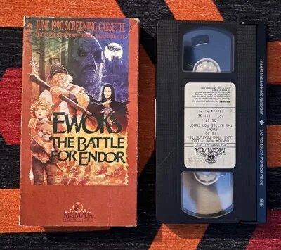 EWOKS: THE BATTLE FOR ENDOR VHS Lucasfilm Star Wars RARE Screener Video - Image 1 of 3