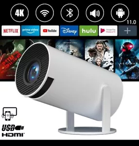 5G 4K Projector HD LED Smart WiFi Bluetooth Android, IOS Home Theater HDMI USB - Picture 1 of 11