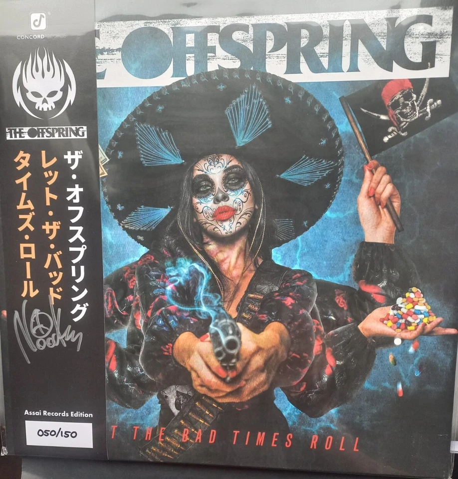 THE OFFSPRING - LET THE BAD TIMES ROLL ASSAI OBI EDITION ORANGE VINYL SIGNED  - Image 1 of 1