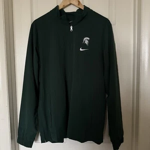 Nike Large Michigan State Spartans FullZip Athlete Issued PE Warmup Track Jacket - Picture 1 of 16