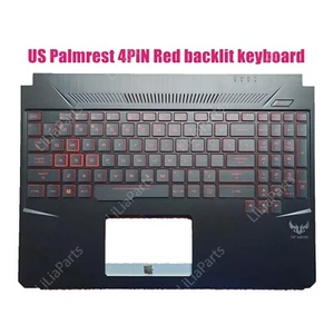 Handauflage Top Case rot hintergrundbeleuchtete Tastatur für Asus FX505D FX505DY FX505DD FX505DT - Bild 1 von 3