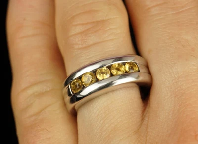 Harry Ivens: 925 Silber Ring mit Citrin, Gr. 57 - Bild 1 von 3