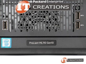 HP PROLIANT ML110 Gen10 SERVER SILVER 4108 8C 1.8GHZ 64GB NO HDD - Picture 1 of 5