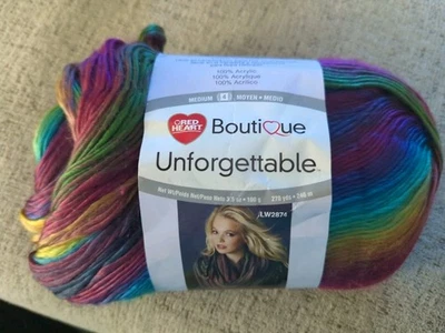 Red Heart BOUTIQUE TREASURE Yarn STAINED GLASS  - Image 1 of 2