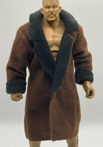 WWE Brown Jacket Coat Accessory Mattel Figure Clothes 1/12 B6 - Picture 1 of 1