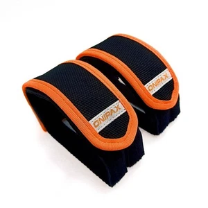 Outdoor Bike Pedal Straps Pedal Toe Clips Straps Tape 2 Pieces (Orange) - Picture 1 of 7