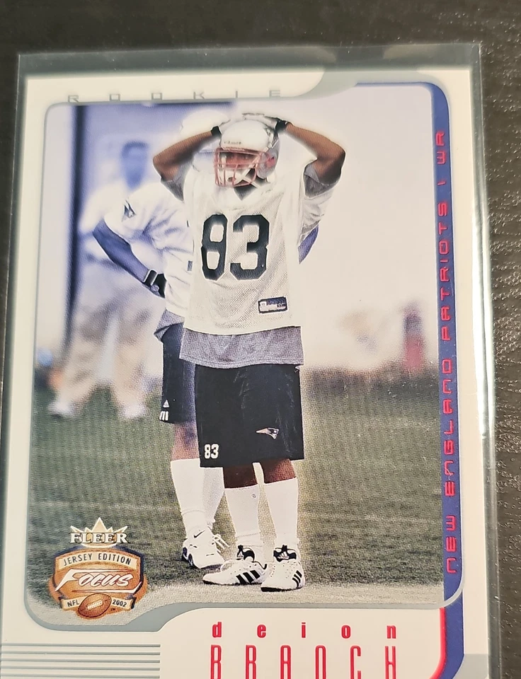 2002 Fleer Focus Jersey Edition - Rookie Deion Branch #115 Focus Jersey Numbers - Image 1 of 1