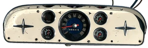 1957 1958 1959 1960 FORD PICKUP TRUCK GAUGE CLUSTER INSERT SPEEDOMETER 2702446 - Picture 1 of 18