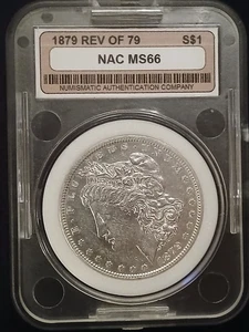 1879 Morgan Dollar MS66 NAC – Beautiful  Gem BU – Reverse of 1879 – Premium - Picture 1 of 7