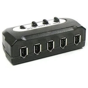 Commutateur de partage à 4 ports Firewire IEEE 1394 BOÎTE DV appareil photo PC 4:1 - Photo 1/3