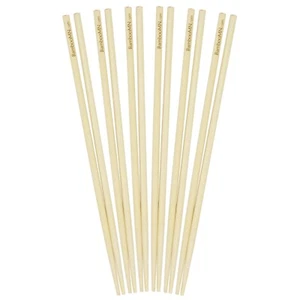 BambooMN Japanese Bamboo Chopsticks, Red Dot End 10 inch - 6 Pairs - Picture 1 of 7