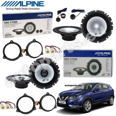 Kit 6 Haut-Parleurs Alpine Antérieurs Postérieurs Pour Nissan Qashqai J10 J11 - Photo 1/4