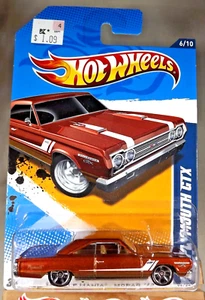 2012 Hot Wheels #86 Muscle Mania-Mopar 6/10 '67 PLYMOUTH GTX Brown w/Chrome MC5s - Picture 1 of 5