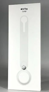 OEM Apple AirTag Leather Loop White Silicone Holder for AirTag MX4F2ZM/A - Picture 1 of 2