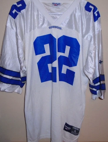 Reebok NFL Mens Dallas Cowboys Jersey # 22 E. Smith Size Large Cover