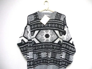 Mens Sears Roebuck Vintage Acrylic Crewneck Sweater Size Large - Picture 1 of 8