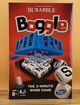 NEW/SEALED Boggle The 3 Minute Word Game Family Game Night Ages 8+  By Hasbro - Image 1 of 4