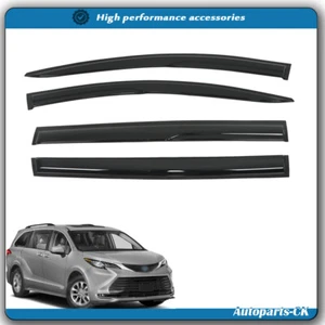 For 2021-2024 Toyota Sienna Window Visors Deflector Rain Guard Vent Shade New - Picture 1 of 13