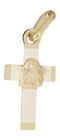 Kleines Kreuz Gold 585 mit Schutzengel Goldkreuz Kinder Anhänger 14 Kt. 
