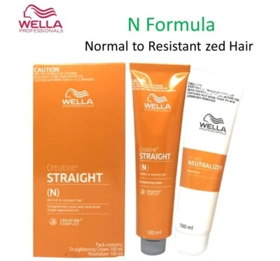Crema alisadora de cabello resistente normal Wella Creatine Straight N Formula Foto 1 de 4