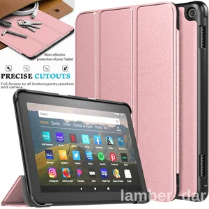 Smart Case For Amazon Kindle Fire HD 10, 8, 7 Magnetic Slim Leather Stand Cover - Picture 1 of 6