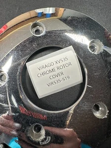 87-03 Yamaha Virago VX535 Chrome Front Rotor Cover - Foto 1 di 3