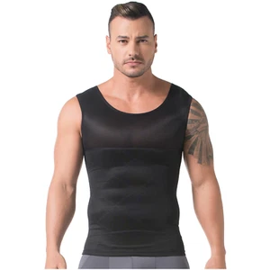 Men's Body Shaper T-Shirt Compression Tank Fajas Colombianas Geordi 002007 - Picture 1 of 12