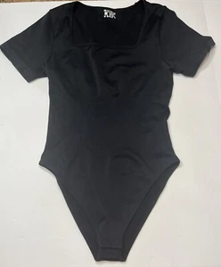 Damen Body Shaper Body Schlankmacher Größe L Schwarz Kurzarm Eckiger Ausschnitt - Bild 1 von 4