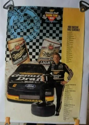 1994 Miller Genuine Draft - RUSTY WALLACE Nascar Poster MGD Racing Team - Image 1 of 4