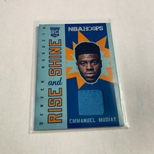 F93799  2015-16 Hoops Rise N Shine Memorabilia #2 Emmanuel Mudiay
