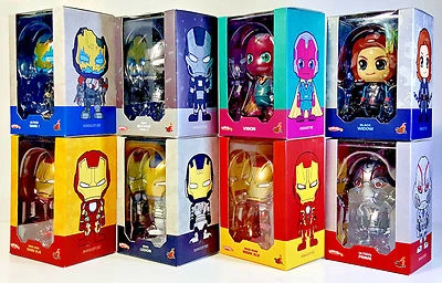 Hot Toys Cosbaby IronMan Máquina de Guerra Ultron Viuda Negra Vengadores AoU Lote de 8 Foto 1 de 4